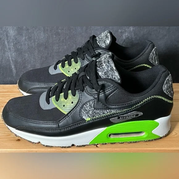 Nike Air Max 90 M2Z2 Recycled Wool Pack - Size 12 - Black Electric Green - Picture 8 of 16
